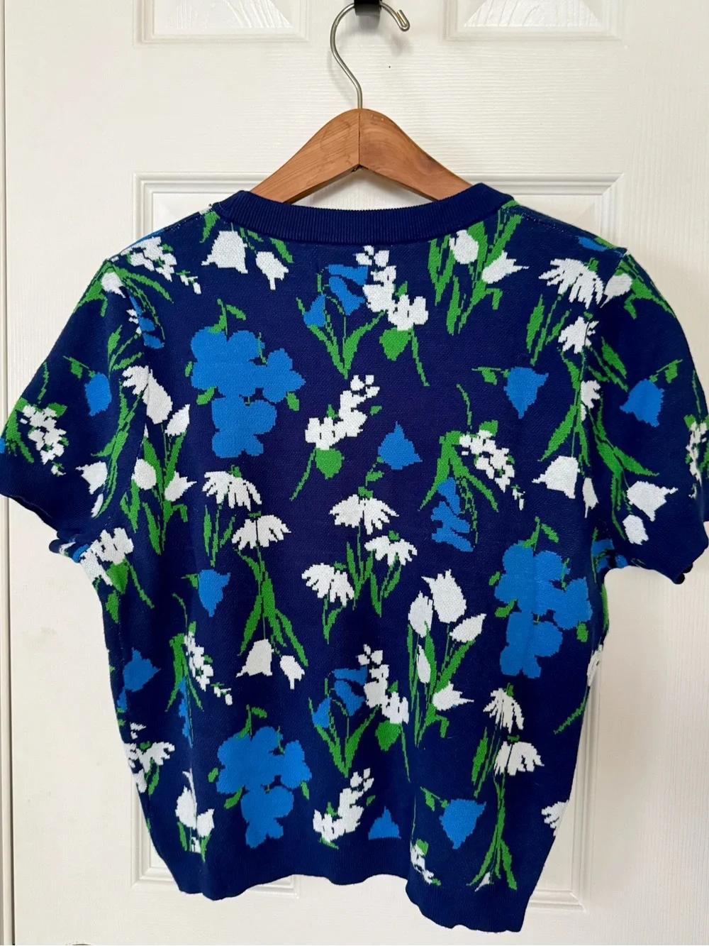 Kate Spade Women’s Navy Floral Short-Sleeve Top